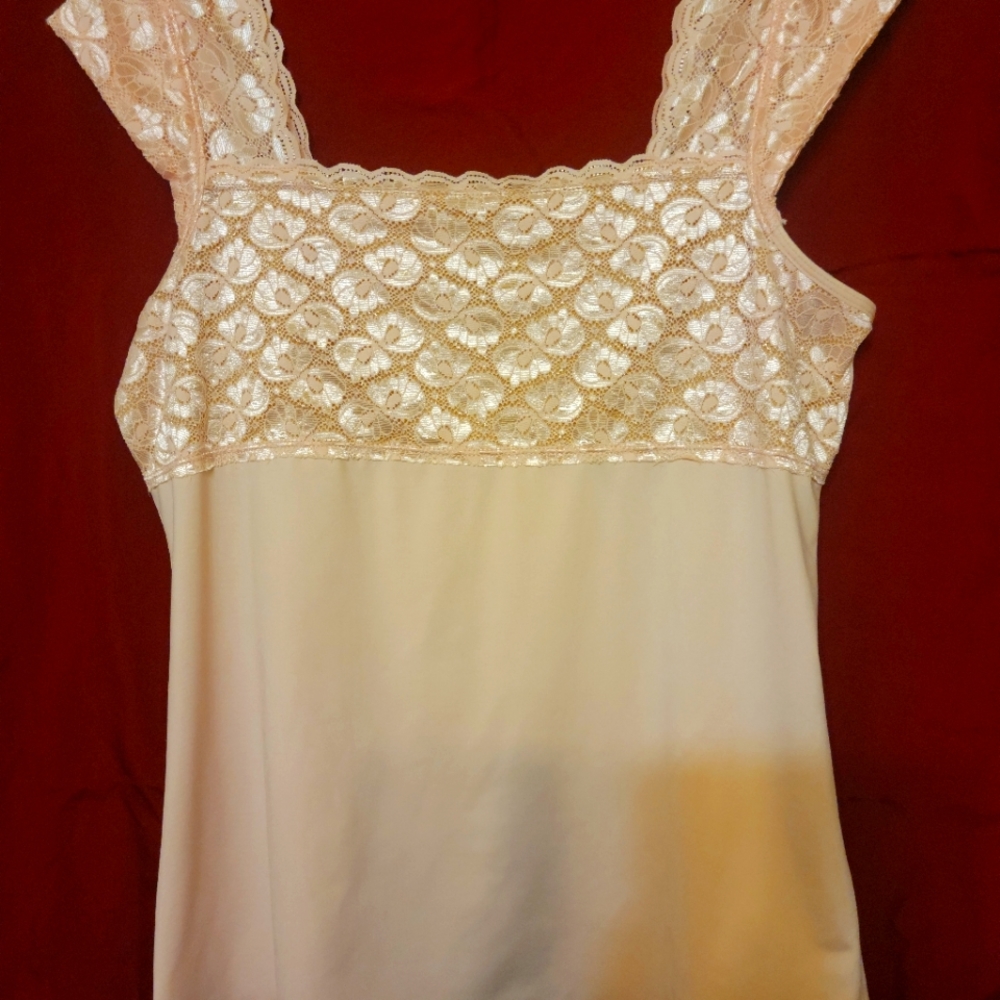 Pink sleeveless top